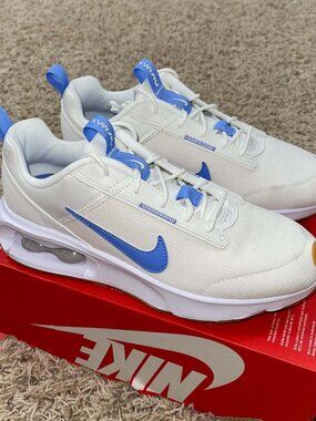Nike Women’s Air Max INTRLK Lite Shoes Summit White Blue DX3705-104, Size 10